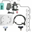 6 м  18 м садовая система распыления воды спрей с насосом и силовым небулайзером для цветов растительная теплица орошения и запотевания сада