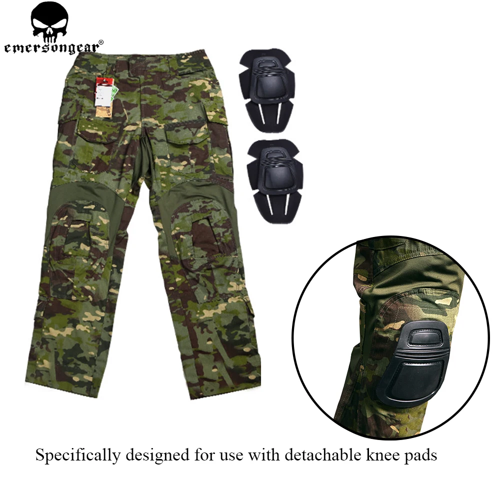 Военные штаны EMERSONGEAR, тактические штаны для охоты, с наколенниками, Мультикам, тропическим, страйкболом, тактические штаны для пейнтбола (art.: 7a85ce808) - 7a85ce808