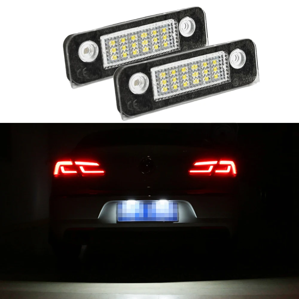 2pcs Car LED License Plate light For Ford Focus MK2 MK3 Fiesta MK6 Mondeo MK4 S-Max MK1 | Автомобили и мотоциклы