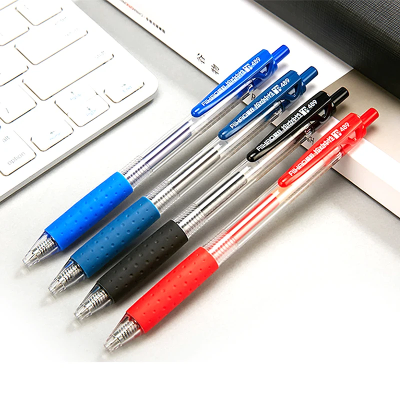 12 шт. цилиндрическая Выдвижная нейтральная ручка 0 5 мм гелевая школьные и офисные