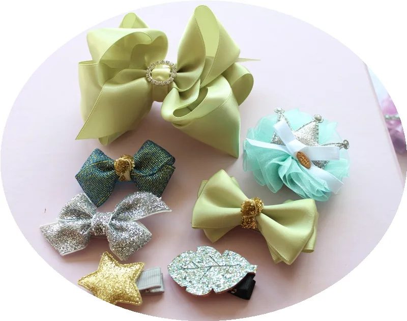 1 комплект бант для девочек милый заколка волос принцессы аксессуары лента