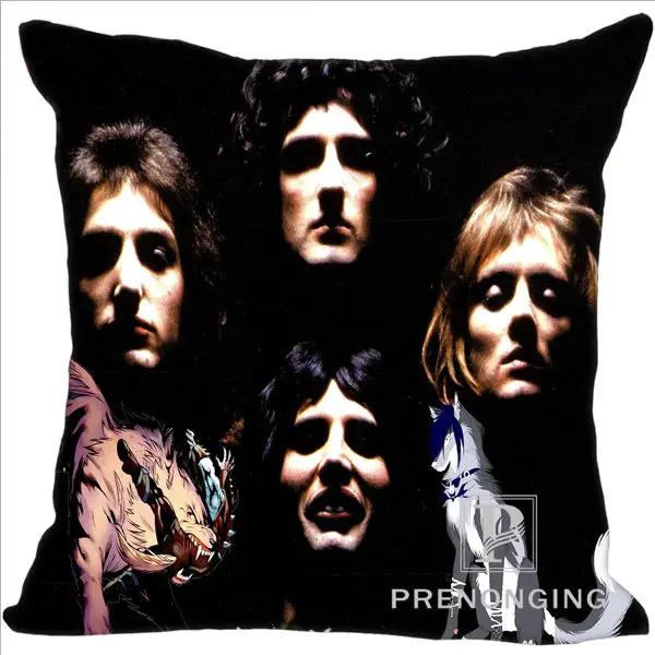 Pillowcases Наволочка на заказ queen Band@ 03 квадратная Подушка на молнии Обложка печать ваших фотографий 40x40 см, 45x45 см(одна сторона) 180117#07 - Цвет: Pillowcases