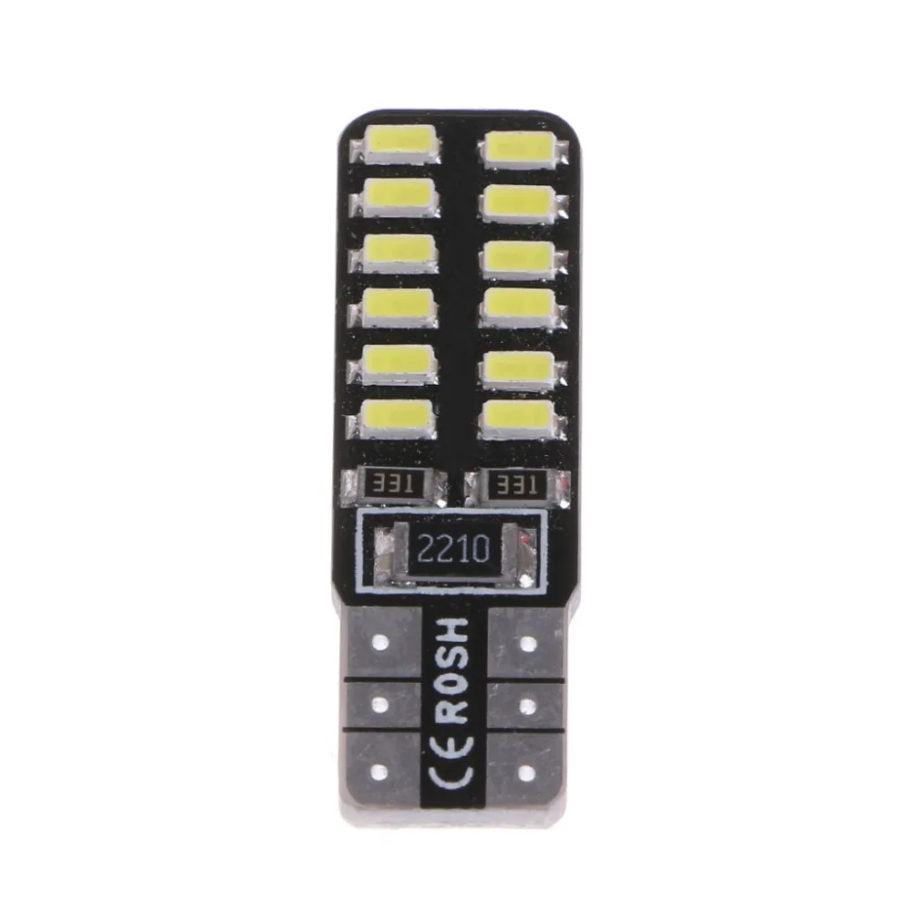 10 X T10 LED 194 W5W 24 CANBUS 3014SMD безошибочная Автомобильная боковая Клинообразная лампа