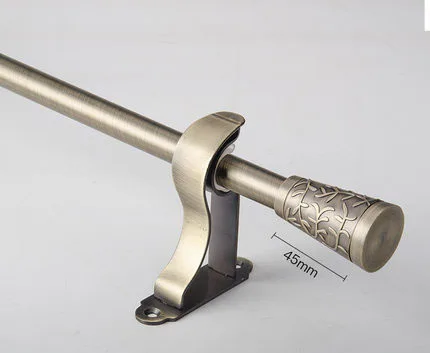 single Bronze color Высокое качество нержавеющая сталь карниз диаметр 19 мм двойные карнизы и аксессуары для спальни/Кабинета/гостиной - Цвет: single Bronze color