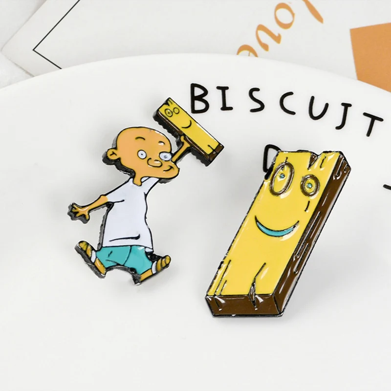 Дощечки Ed, Edd и Eddy булавки 90s мультфильмы Броши Булавки на лацкан эмалированные булавки детство мультфильмы ювелирные изделия