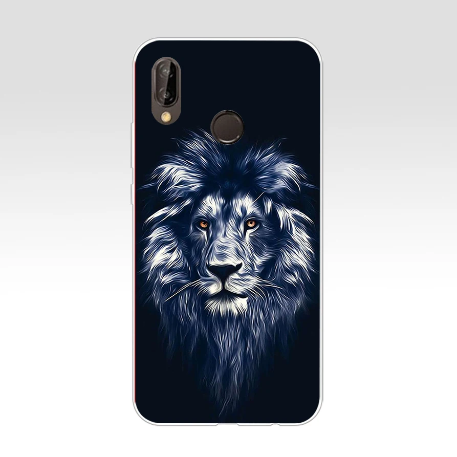 29 ZX красочные лев тигр леопард волк мягкий кейс из силикона и ТПУ для Huawei Nova 3 3i p9 p10