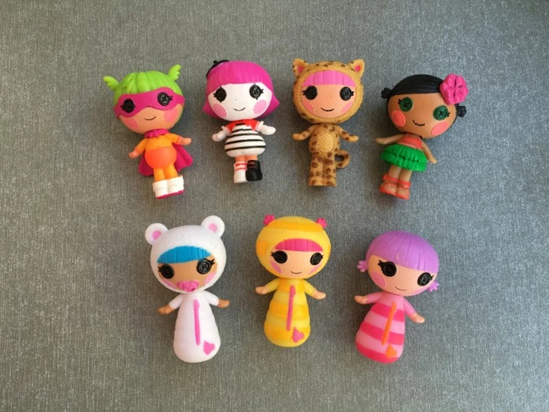 10 шт./лот Мини Lalaloopsy кукла объемная пуговица глаза фигурка детская игрушка игрушки для девочек мини-кукла, игрушка
