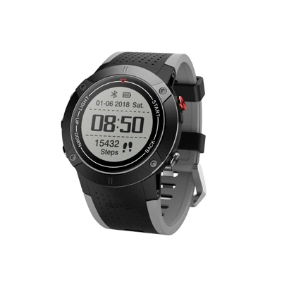 Black-Gray DM18 Смарт-часы Мульти спортивный режим монитор сердечного ритма фитнес-трекер gps Смарт-часы водонепроницаемые - Цвет: Black-Gray
