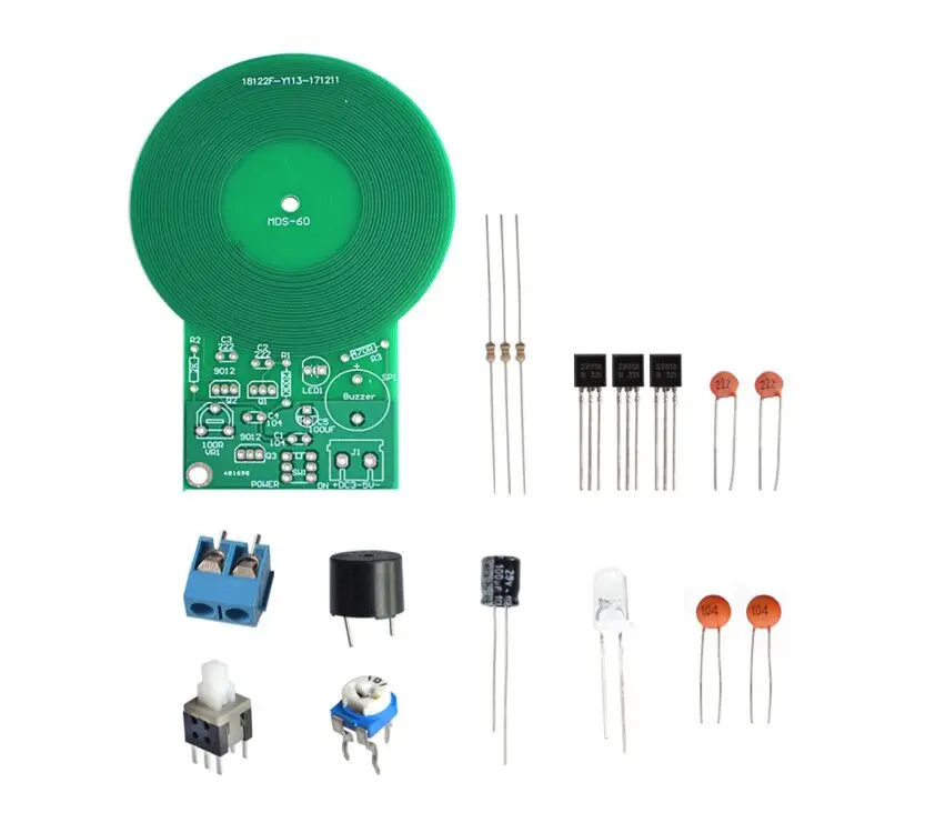 【SIMPLE ROBOT】DIY комплект детектор металла Комплект Электронный DC 3V 5V 60 мм