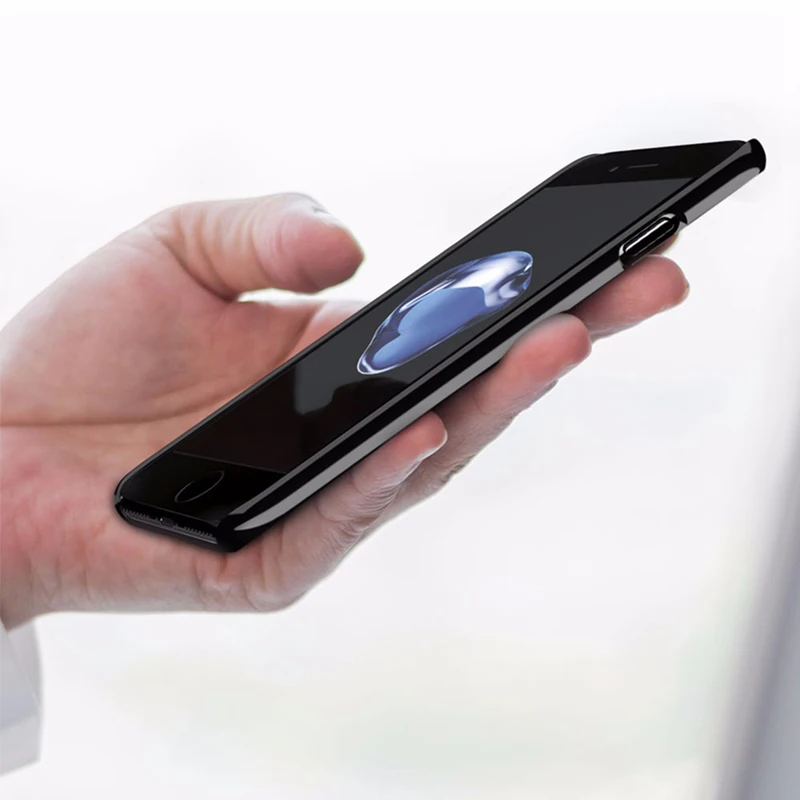 Чехол для iPhone 7 Plus чехол накладка черный мобильный телефон Силиконовый ТПУ