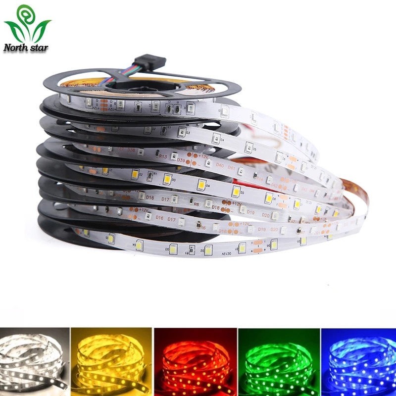 Светодиодный светильник 12 в пост. Тока 2835 RGB Водонепроницаемый светодиодный 1-5 м