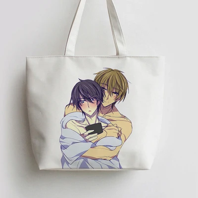Самые Huggable пригрозил мне сумки аниме мультфильм холст унисекс Студенческая