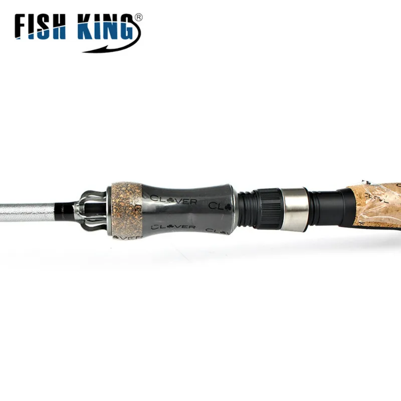 FISH KING 2 секции карбоновая удочка спиннинговый светильник L мощность литье вес 2-8 г линия 3-8LB быстрое путешествие удочка 2,4 М