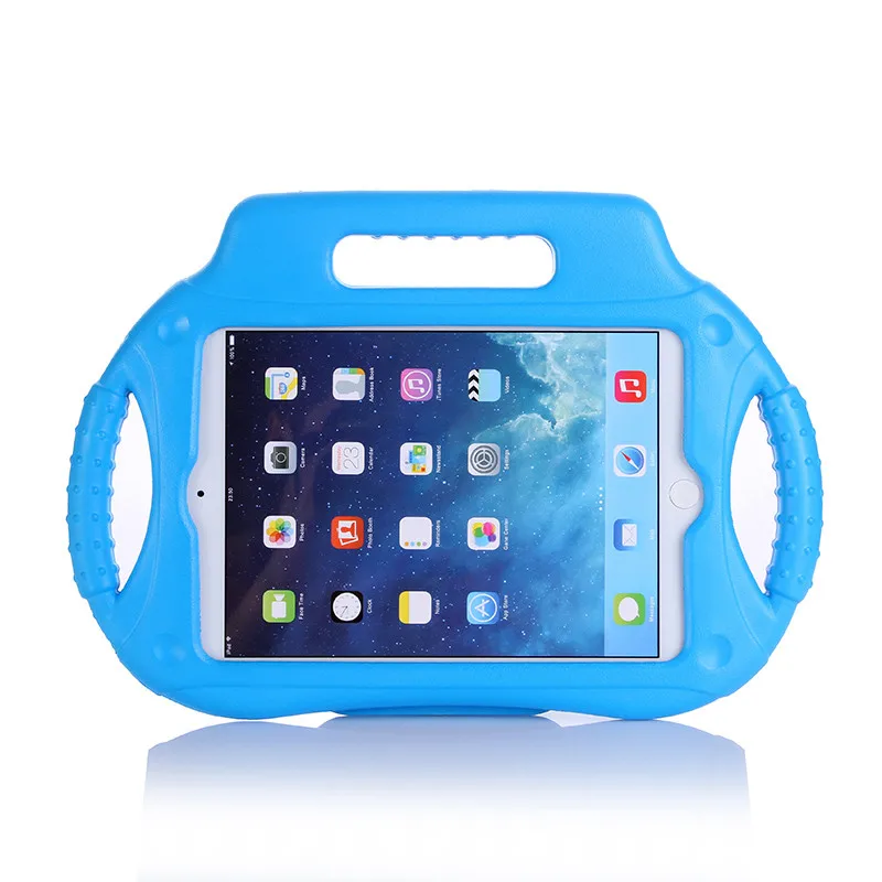 Детский чехол с милой 3d ручкой и подставкой противоударный из вспененного