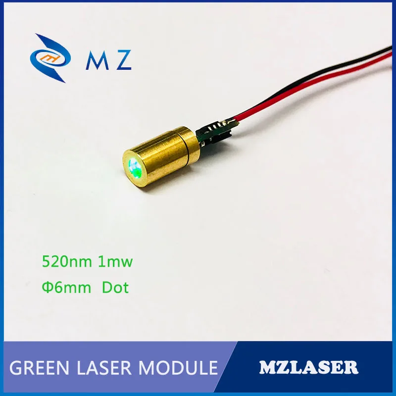 Зеленый Промышленный лазерный модуль с точечным приводом APC 6 мм 520nm1mw|Запчасти