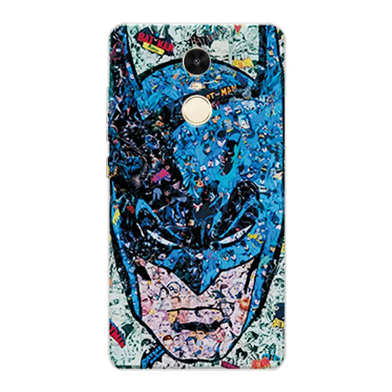 Charming Captain America Phone Case For Xiaomi Redmi Note 4 Back Cover Spiderman Iron Man Soft TPU 5.5&quot |