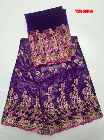 Персик 5 + 2 персик Базен Riche Getzner 2018 Высокое качество Африканский Кружево Ткань с