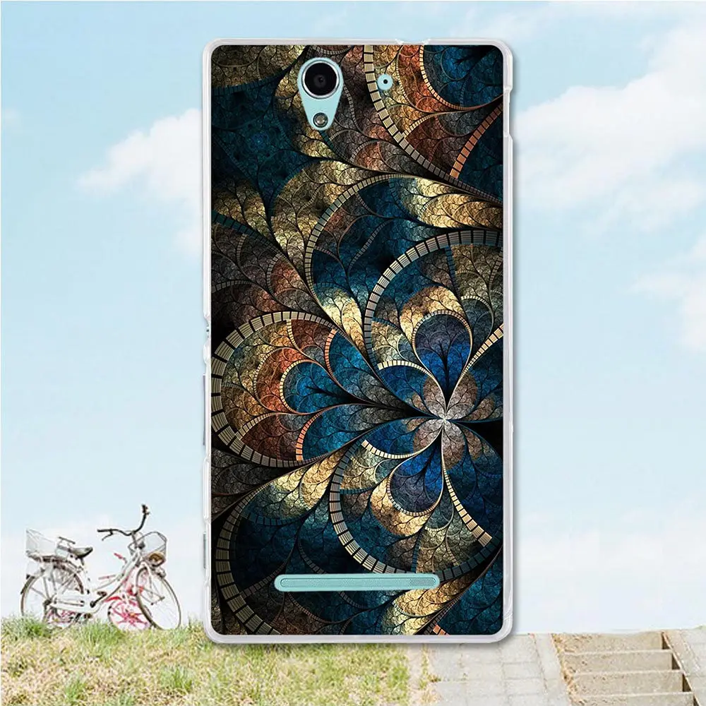 ТПУ мягкий чехол для флип sony Xperia C3 чехол для телефона D2533/C3 Dual D2502 coque fundas чехол с изображением животных для sony c3