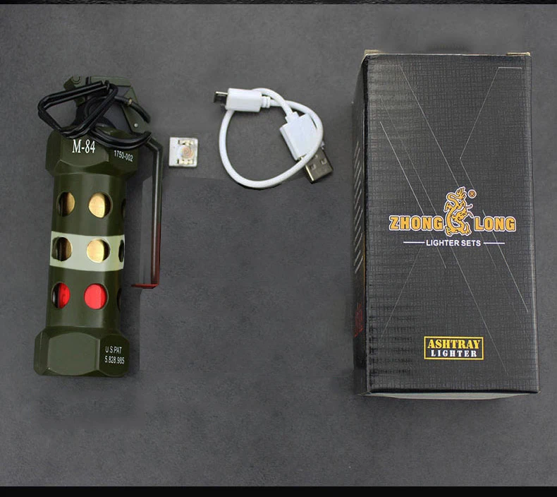 135*52 мм M84 зарядка плазменная зажигалка ветрозащитный USB Электронная сигарета