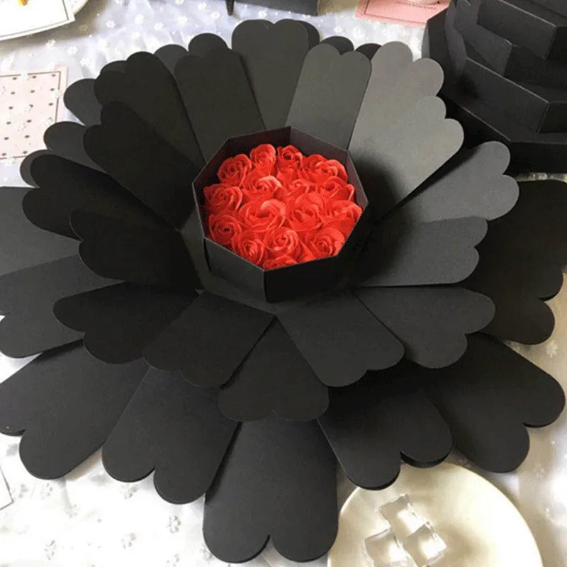 Surprise Explosion Box DIY скрапбук складной фотоальбом на день рождения День Святого