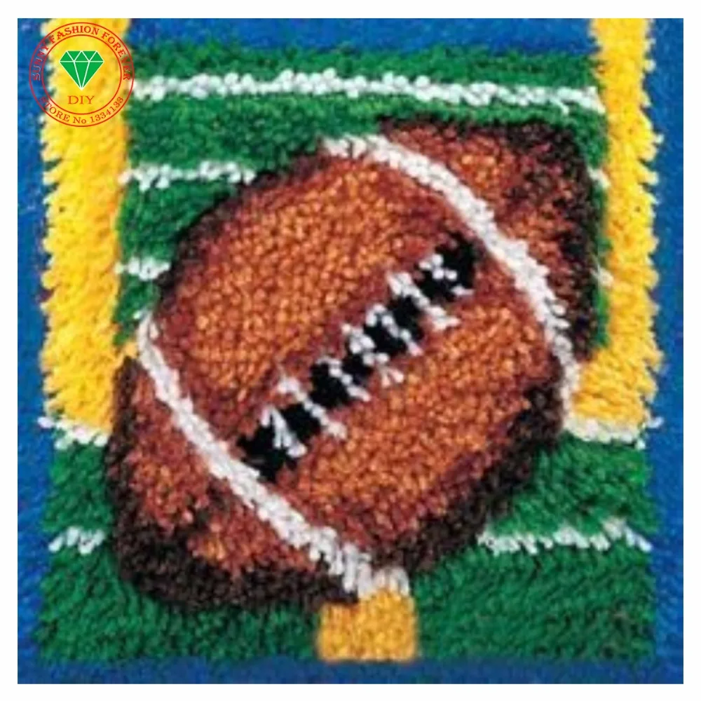 Бейсбольная рукоделие защелка крючок наборы ковров Вышивка крестом Подушка