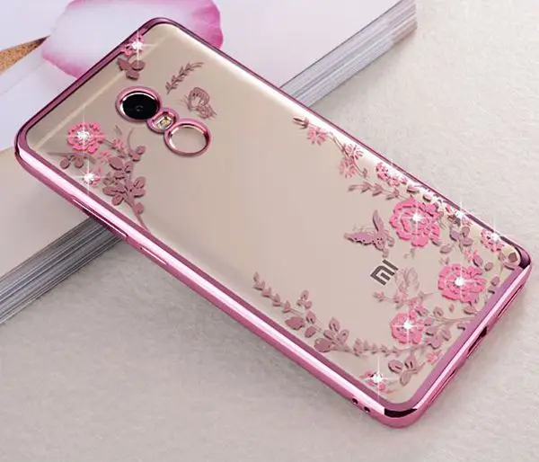 flower tpu rose gold Для Xiaomi Redmi Note 4 Чехол Note 4 X чехол 3D единорог Кот Кролик Мягкий силиконовый чехол для Xiaomi Redmi Note 4X Note 4 чехлы для телефонов - Цвет: flower tpu rose gold
