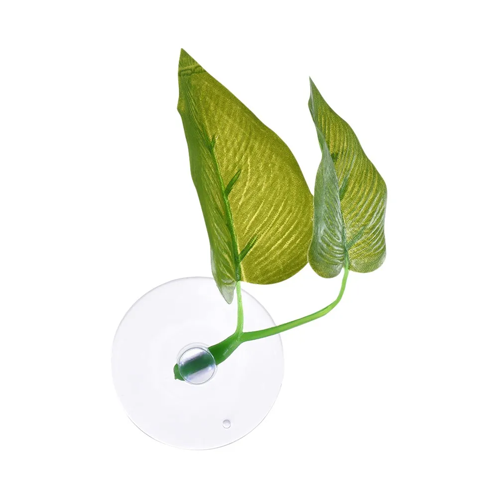 Artificial Plant Leaf Betta Hammock Fish Rest Bed Tropical Saltwater Aquariums Supplies Including 2 Leaves H19989 | Дом и сад