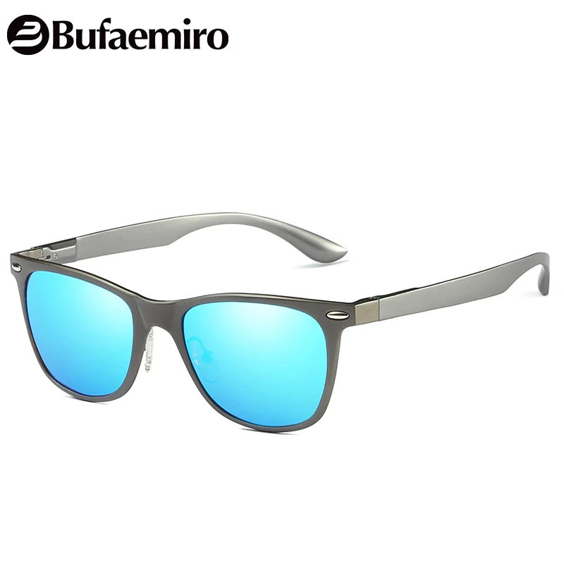 Bufaemiro latest fashion polarized square sunglasses with metal frame UV400 performance for men and women pomotion SW71127 | Аксессуары