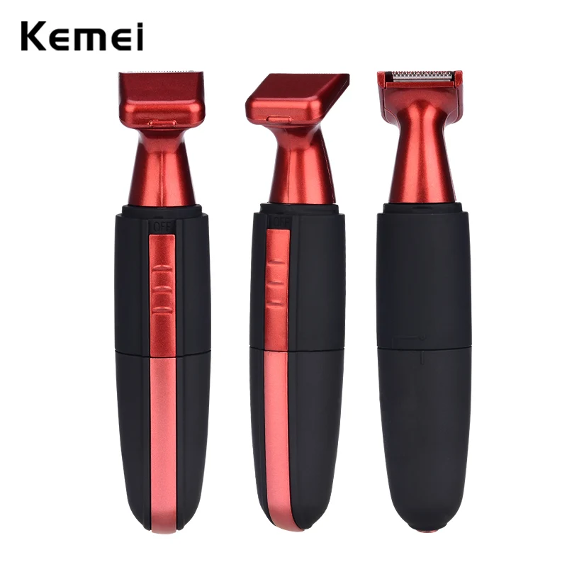 Kemei 2 в 1 Для Мужчин Бритва Clipper Очиститель для удаления волос Электрический уха носа лица Волосы триммер Перезаряжаемые Эпилятор бритва RCS277 42