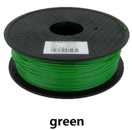green 3d Принтер Нити потребительский материал PLA ABS 1,75 мм/3 мм 1 кг высокое качество белый цвет - Цвет: green