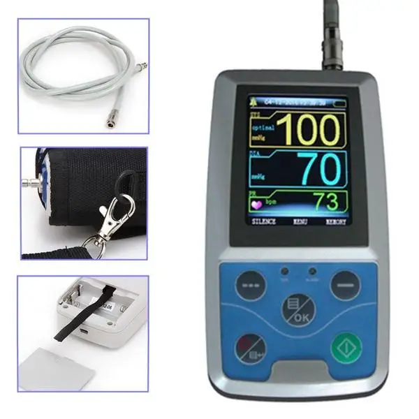 24 часа монитор NIBP Амбулаторный монитор кровяного давления Holter ABPM50 usb Программное обеспечение CONTEC бренд горячая распродажа высокое качество