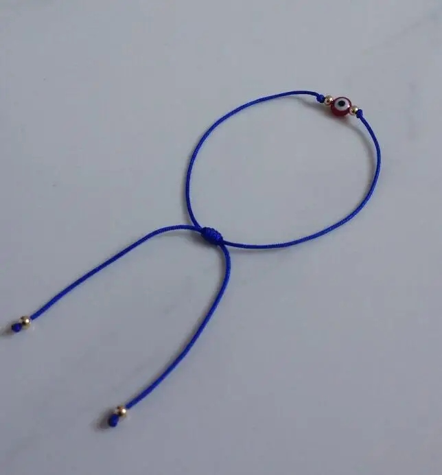 Mixed Demon Eye Red Blue String Kabbalah Bracelet Adjustable Friendship Good Luck Bangle For Women Jewelry 10PCS Z2730 | Украшения и