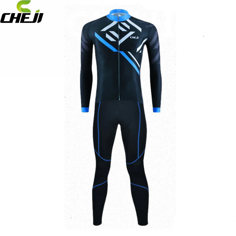 2018 Comfortable Ropa Ciclismo Men's Outdoor Cycling Jersey Set Long Sleeve Tops Pad Pants Trousers Size | Спорт и развлечения