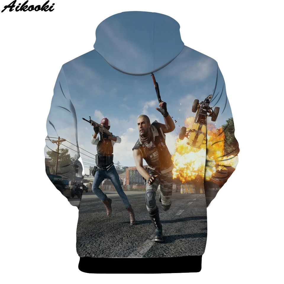 Aikooki, высокое качество, 3D толстовки, для мужчин/wo, для горячей игры, PUBG, Playerunknown's Battlegrounds, модные, Harajuku, 3D принт, мужские толстовки