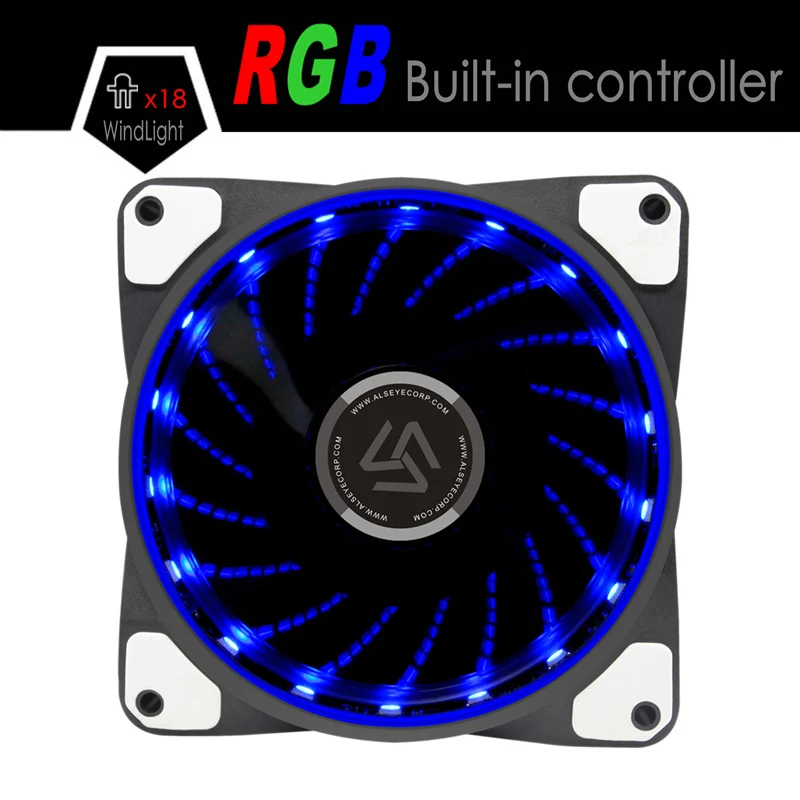 ALSEYE вентилятор для компьютера RGB куллер DC 12 В 120 мм вентиляторы светодиодный Multilight