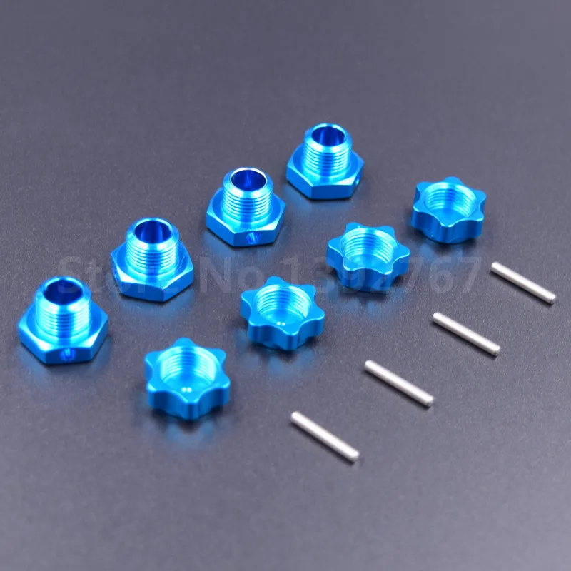 HSP 1/8 алюминиевый сплав Запчасти для шин адаптер колесная гайка 4 шт./лот 17 мм