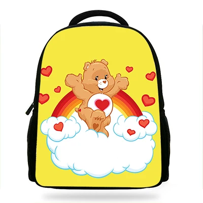 Милые Care Bears футболка с изображением персонажей видеоигр сумка рюкзак для начальной школы школьные рюкзаки, детские школьные рюкзаки для девочек детская школьная сумка Класс элементов, на возраст 1, 3, 4