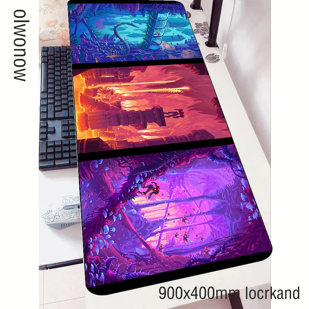 Коврик для мыши metroid геймеров мультяшный игровой коврик ноутбука 90x40 см большой в
