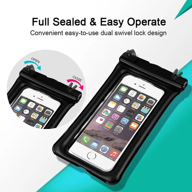 AHHROOU Universal Waterproof Case For iPhone X 8 7 6s Plus Cover Pouch Bag Phone Coque | Мобильные телефоны и аксессуары