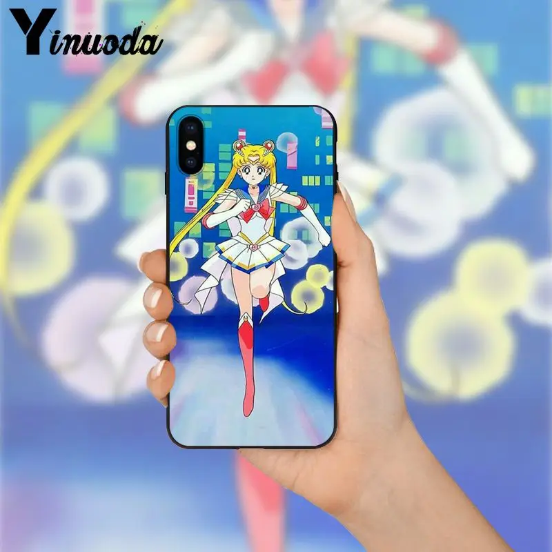 Yinuoda Sailor Moon DIY Окрашенные красивые аксессуары для телефонов Чехол iPhone 5 5Sx 6 7 7plus 8