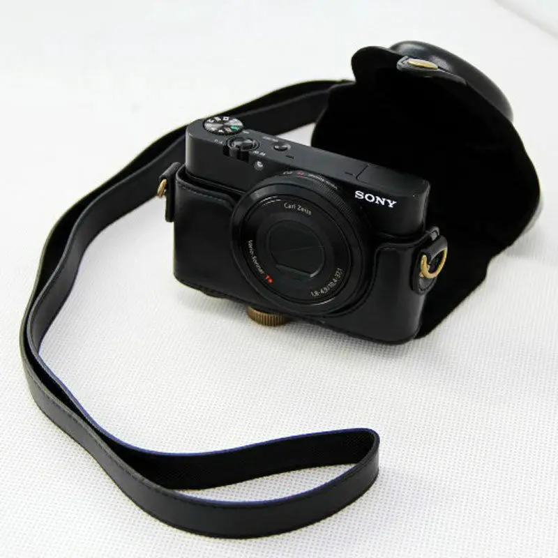 Чехол из искусственной кожи для камеры Sony RX100 II III IV Vi VII M2 M3 M4 M5 M6 M7|Сумки