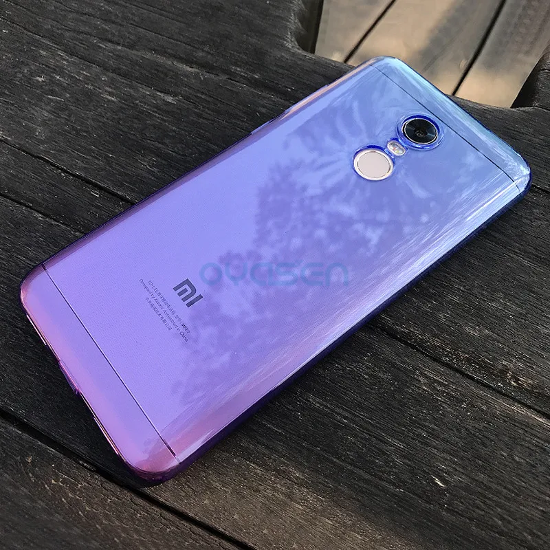 Силиконовые чехлы градиентного цвета для Xiaomi Redmi 5 Plus 99 дюйма мягкий чехол