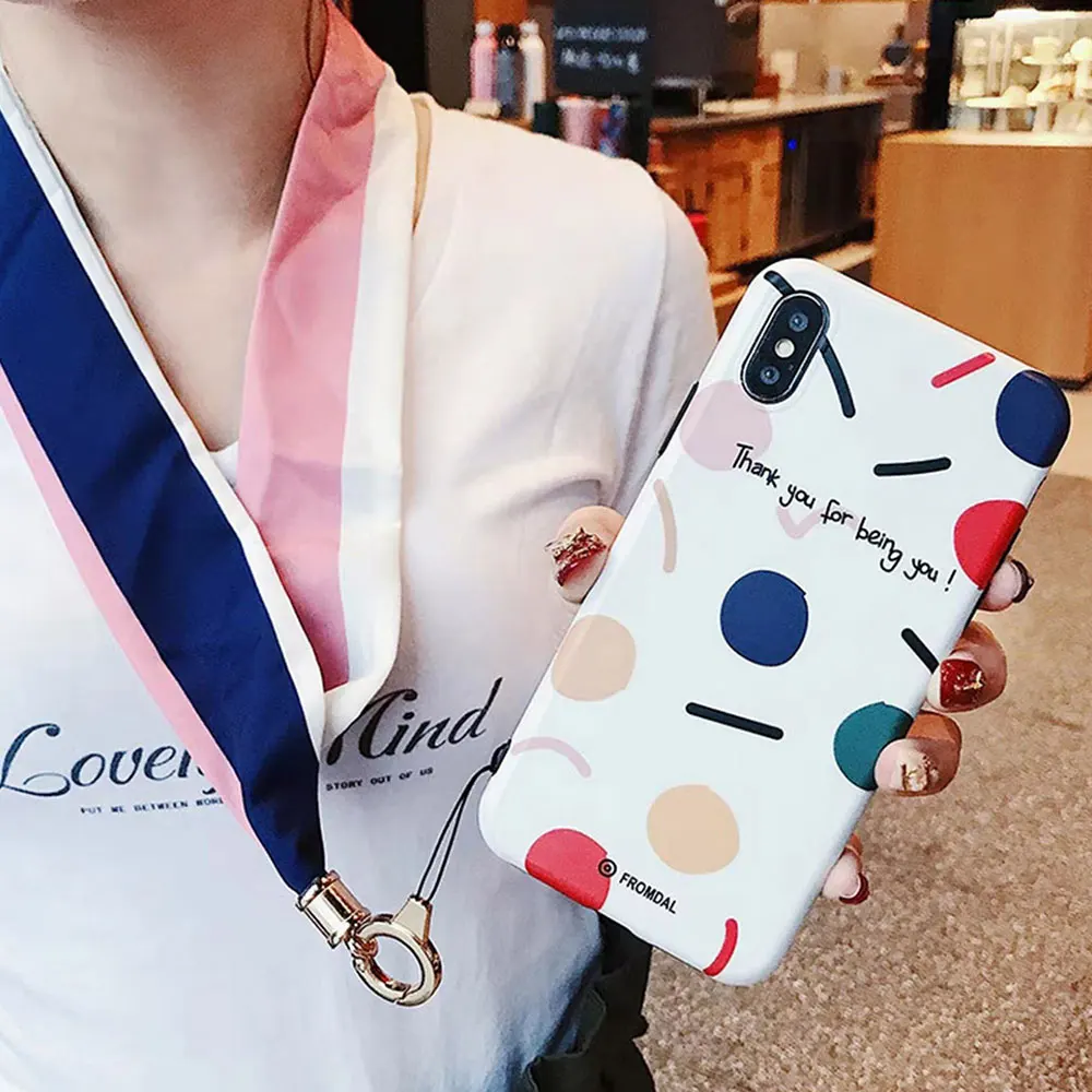 KISSCASE шикарный мягкий чехол в горошек для iPhone X XR XS MAX 10 Coque Cherry Girly чехлы телефонов 7 8
