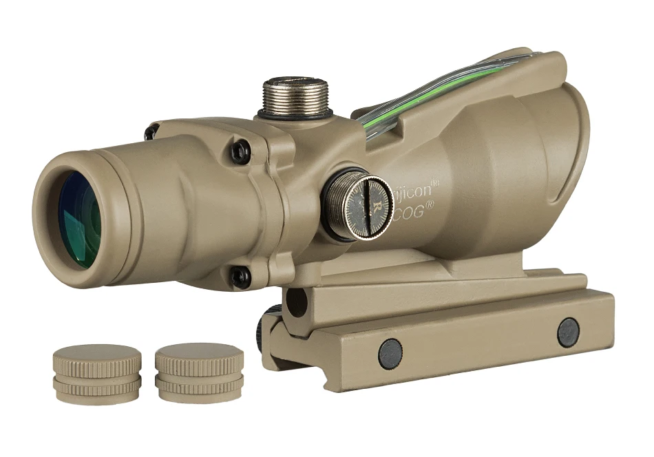 Trijicon ACOG 4X32 волокно источник красный с подсветкой прицел черный цвет тактический Охота прицел