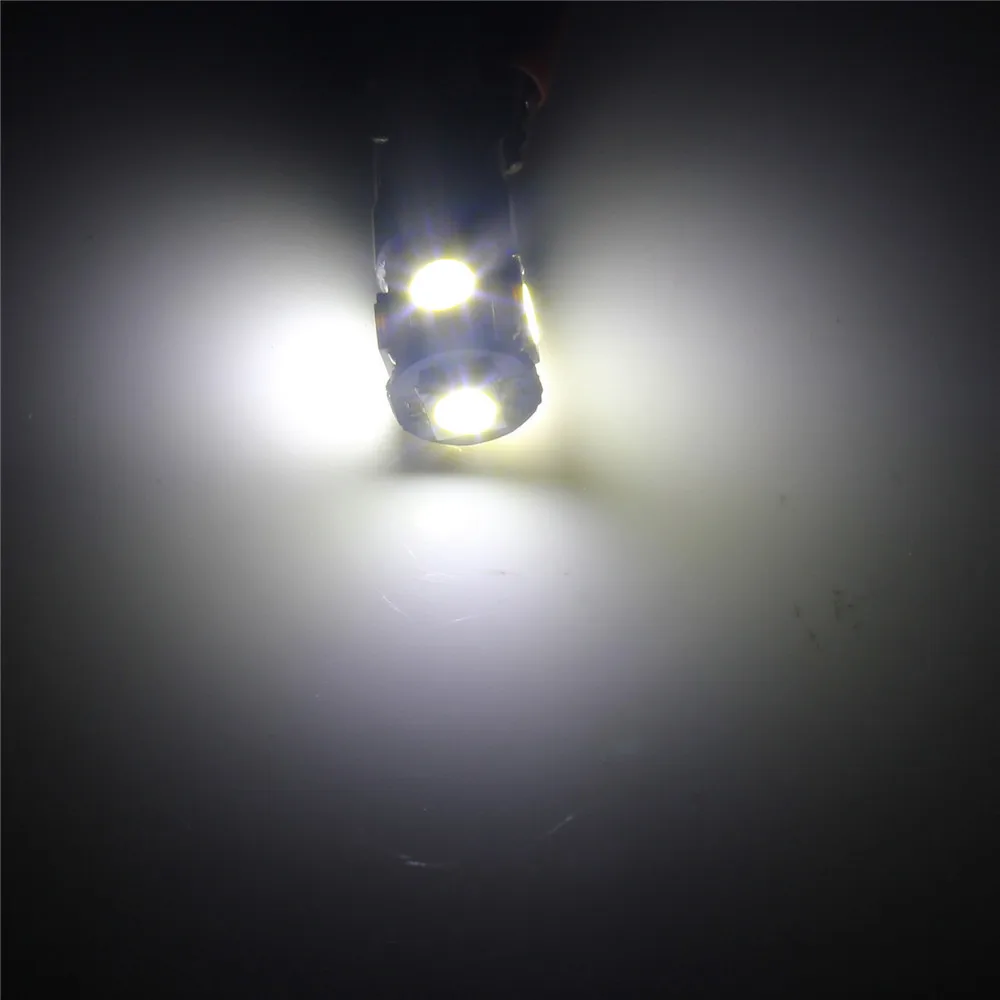 ANGRONG 10x5 SMD 5050 W5W 501 T10 Canbus безошибочный ксеноновый Белый боковой свет лампа для