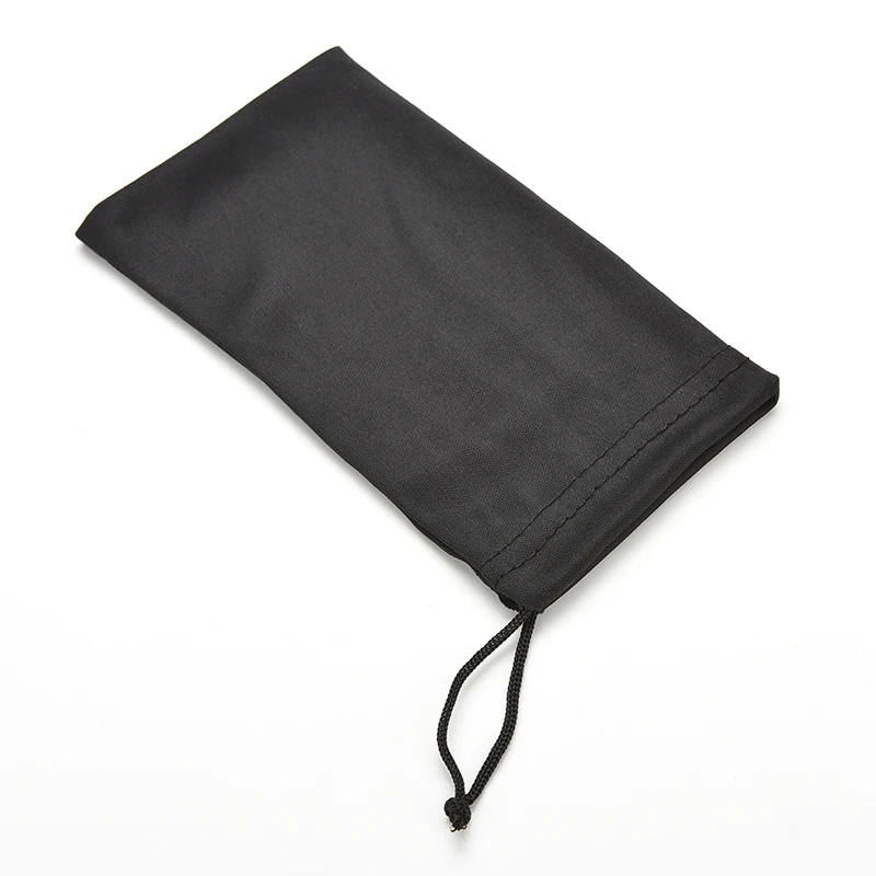 Мягкий Чехол для очков черный цвет 17*8 5 см мягкая ткань солнцезащитных Сумка - Фото №1
