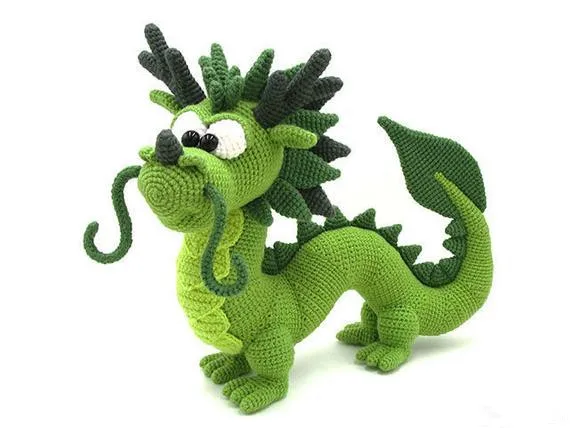 Вязаные игрушки амигуруми Дракон Номер модели b03