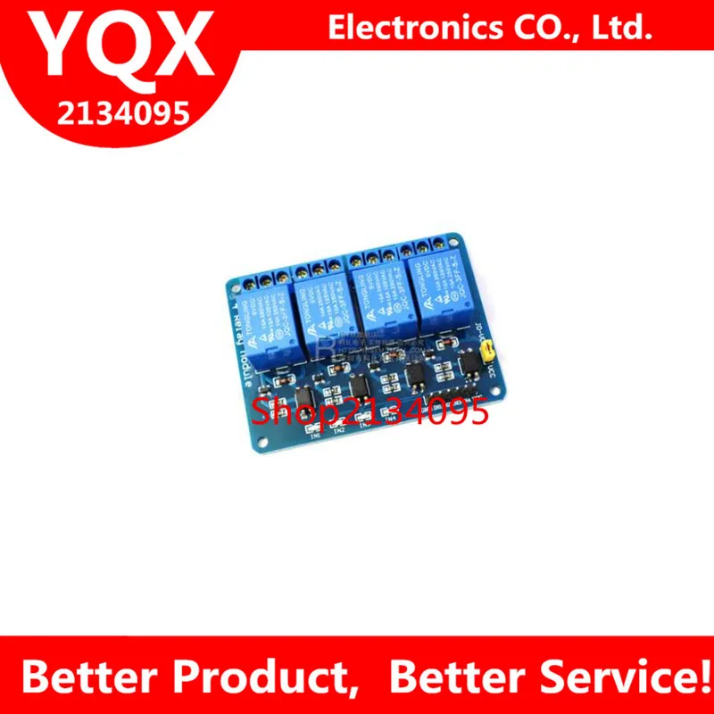 1 unid 5 В 4-реле канала щит модулю Para Arduino PIC AVR DSP electronico 4 реле mas Нуэво | Электроника