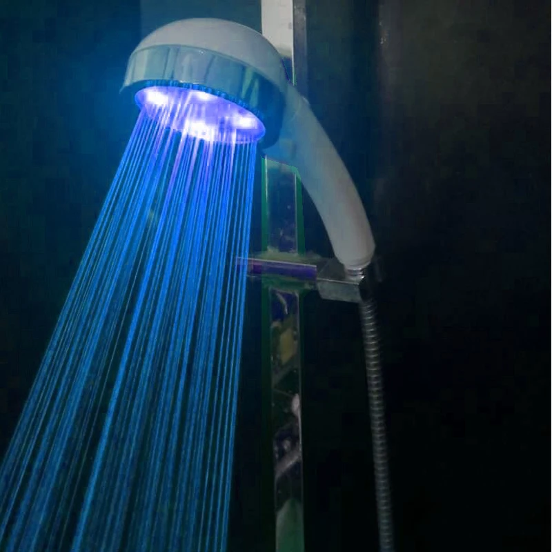 CY-A30 White Color ABS Plastic Water Saving 7 Colors Fast Flashing and Temperature Control LED Hand Hold Shower Heads | Обустройство