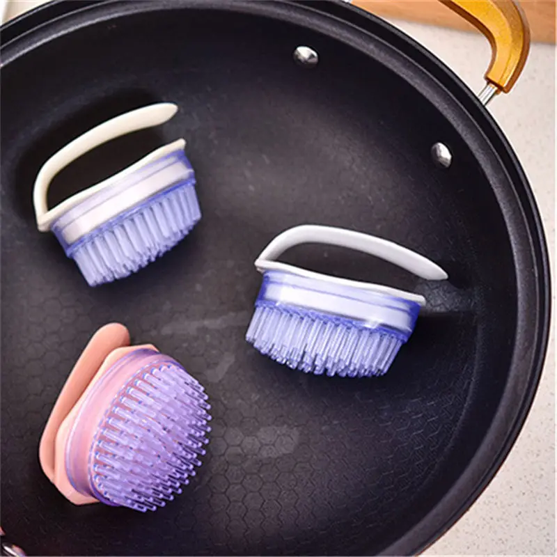 Креативная Полезная ручная щетка для чистки плитки ванной комнаты посуды